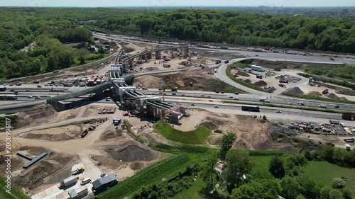Duisburg Kreuz Kaiserberg - Bauarbeiten Autobahn A3 und A40