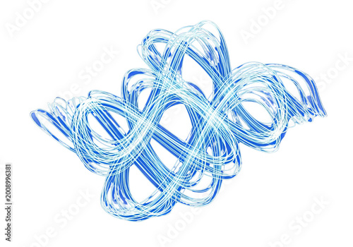 Abstract Blue Swirls Light ...