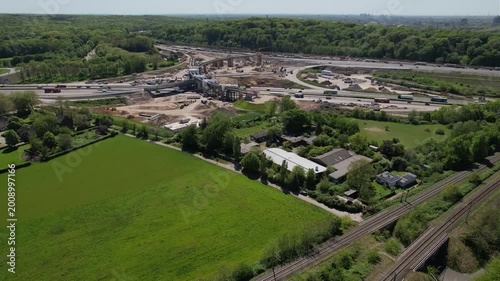 Duisburg Kreuz Kaiserberg - Bauarbeiten Autobahn A3 und A40