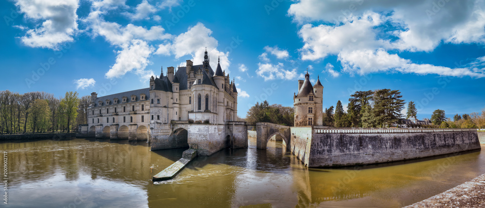 Fototapeta premium The Château de Chenonceau, also known as the 