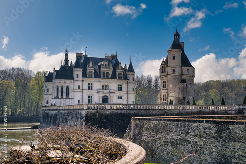 Obraz na plátně The Château de Chenonceau, also known as the ladies' castle, is a 16th-century residential-style castle located in the French commune of Chenonceaux, in the Indre-et-Loire department