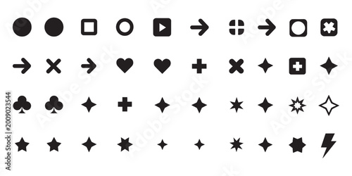 Cuadro en lienzo Bullet list for PowerPoint presentation, bullet point arrows vector illustration for slide design with clean icons for structured information and visual communication