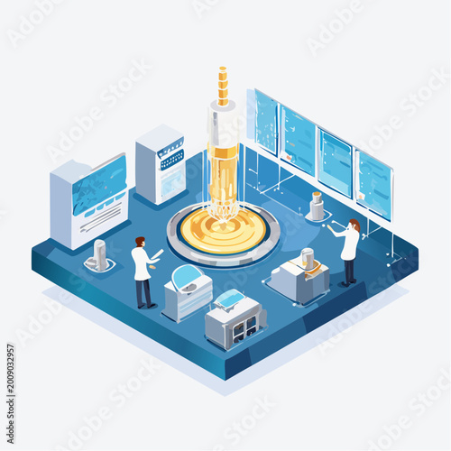 3D Isometric Quantum Computing Laboratory and Research