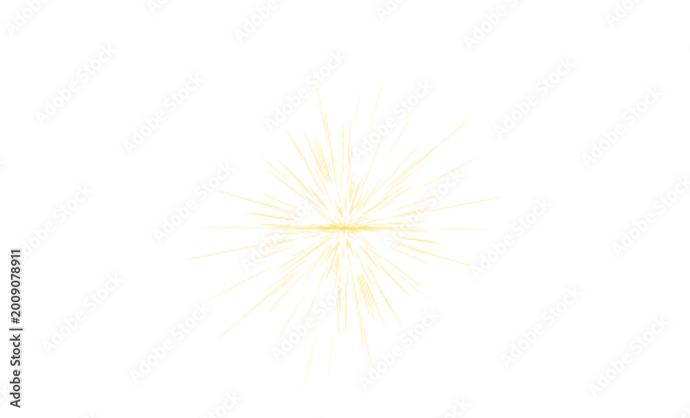 Obraz premium Light rays of burst.