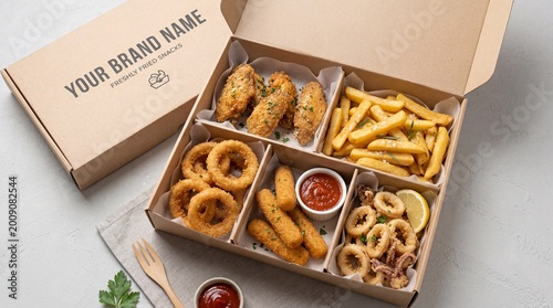 Assorted Fried Food Delivery Box