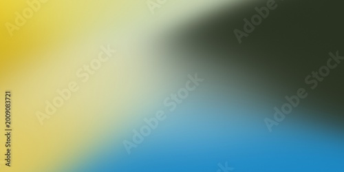Blurred yellow and blue gradient abstract background. Smooth color transition backdrop for graphic design project. Modern minimalist wallpaper for digital device and artistic presentation.