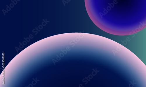 three dimensional earth dark blue and purple circle background. vektor modern