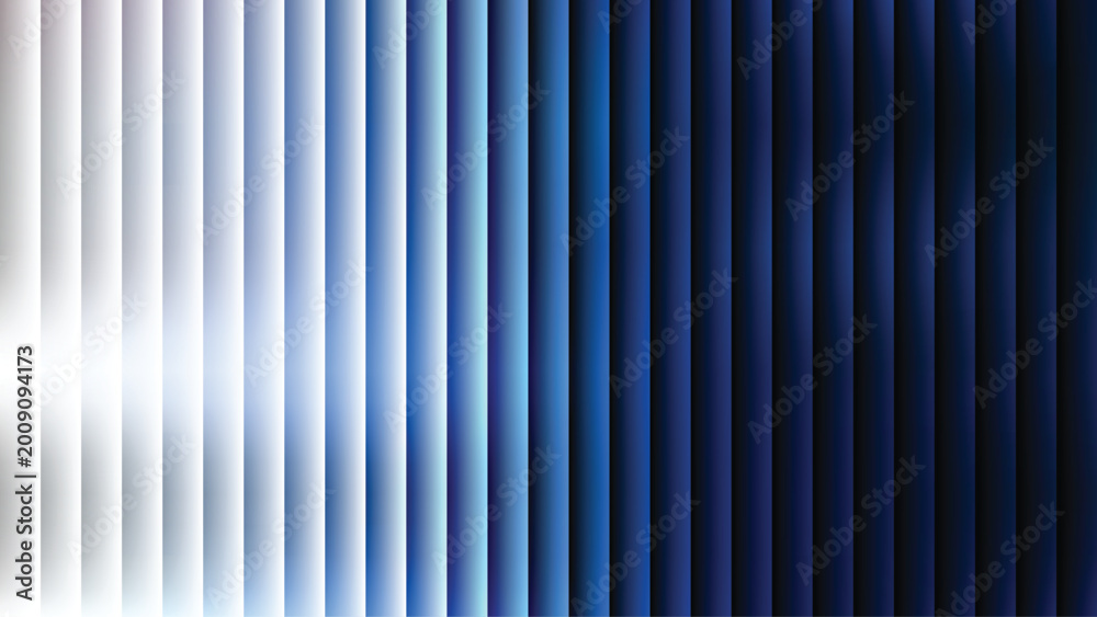 Obraz premium Modern abstract background with vertical blue gradient stripes and shadows
