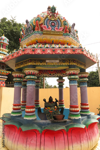 (Tempio di Kaylasson) Port Louis, il tempio colorato di Mauritius. Africa orientale.