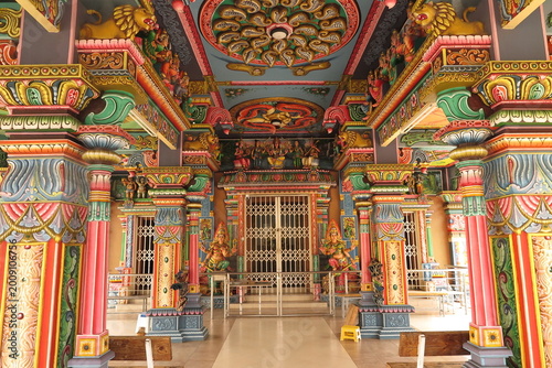 (Tempio di Kaylasson) Port Louis, il tempio colorato di Mauritius. Africa orientale.