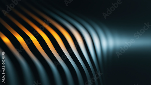 Flowing Waves of Light Create an Abstract Atmosphere