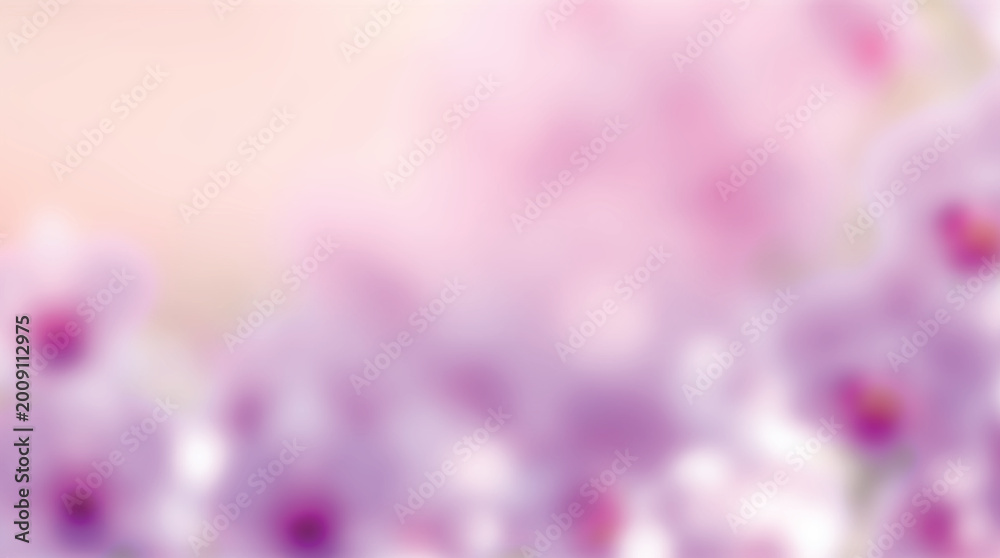 Fototapeta premium Soft pink abstract bokeh background with floral decorative pattern and light texture design