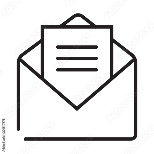Mail open message icon