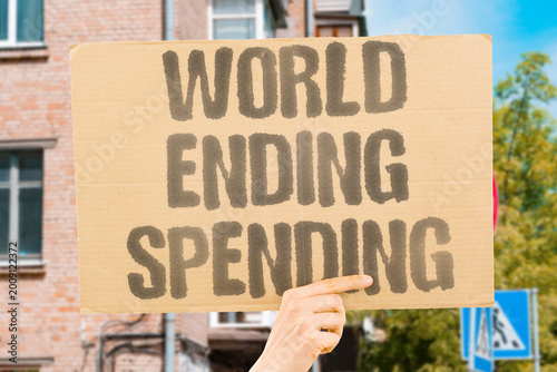 Bilde på lerret "World Ending Spending" Generational anxiety about global collapse correlates with measurably higher rates of present-focused spending