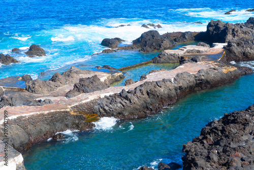 view of Garachico picturesque town, Canarias islands, Spain