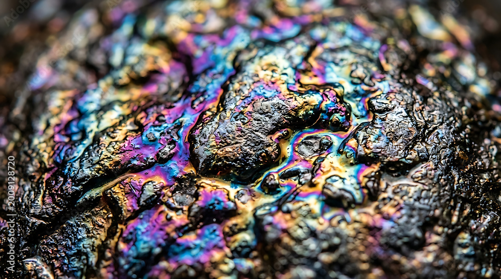 Obraz premium Holographic Iridescent Foil Abstract Texture