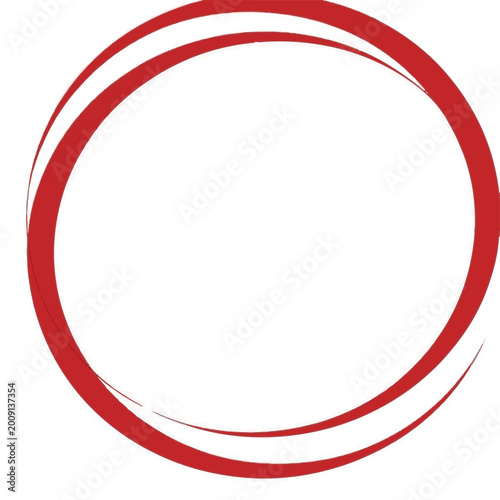 Free Download Red Swirls Forming an Oval Frame on White Background - GFXLoad