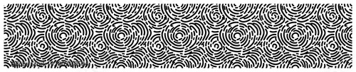 Fotografía Abstract swirling line pattern banner with circular dashed textures in organic r