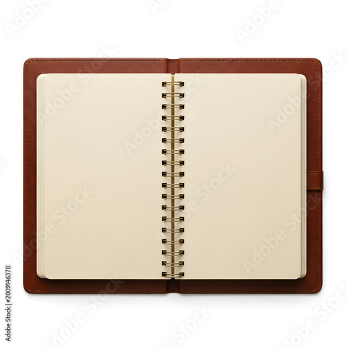 notebook isolated on white background