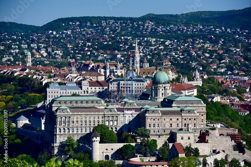 Overlooking the city of Budapest