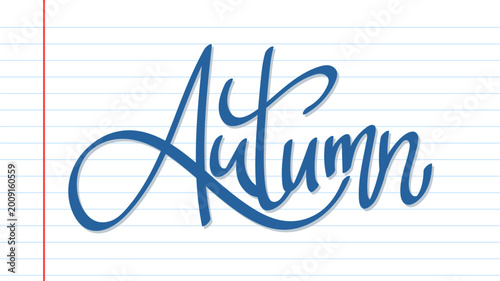 Artistic blue swash script 