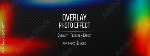 Tableau sur toile Camera flare light for effect leak overlay and photo filter film