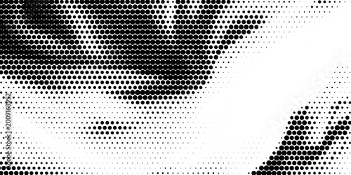 Bild auf Leinwand Background with monochrome dot texture