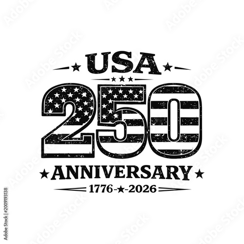 USA 250th Anniversary Svg Bundle, America Semiquincentennial 1776-2026 Typography Designs, Patriotic Fourth of July Independence Day T-shirt Vector Graphics
