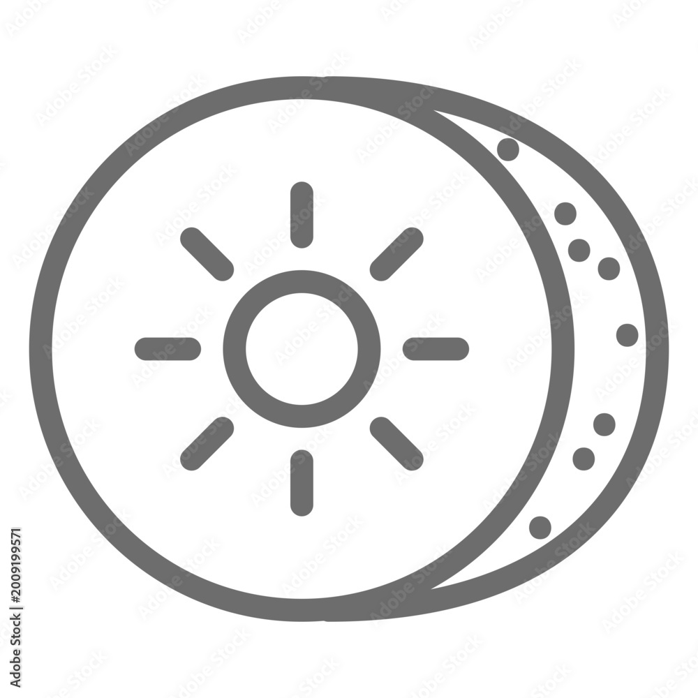 Fototapeta premium Kiwin stroke icon