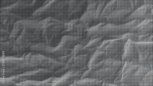 Konstfotografi Crinkled paper texture with transparent background appears wrinkled and rough