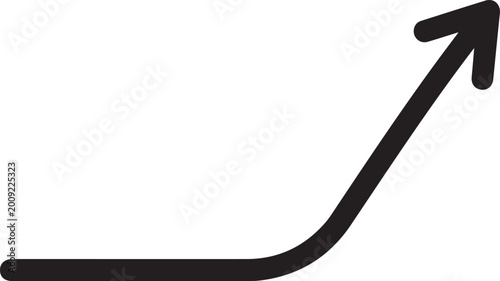 Bild auf Leinwand Professional Exponential DNA Amplification Curve Vector Icon for Scientific Rese