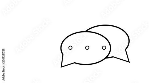 illustration about comment icon speech bubble talk icon outline