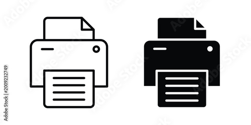Fotografie Print button icon vector illustration