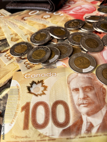 Canadian money and coins