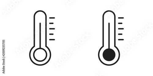 Foto Temperature icon vector illustration