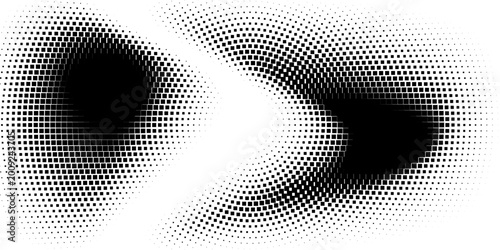 Fényképezés Pixel dissolved disperse mosaic background