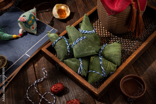 Traditional Chinese Zongzi Dumplings for Dragon Boat Festival