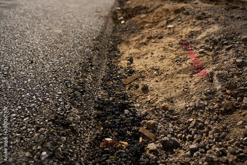 Canvas Print Road construction and groundwork