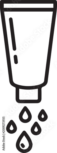 Φωτογραφία Premium Ultrasound Gel with Fluid Droplets Vector Icon for Medical Imaging, Heal
