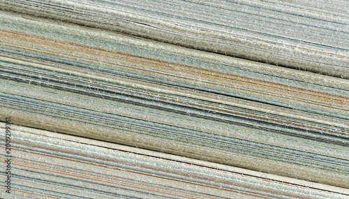 Book page macro texture, old paper detailed background