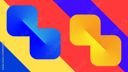Photos Сolor gradient shapes and stripes in suprematism style