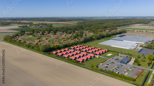 Aerial View of AZC Luttelgeest Asylum Centre