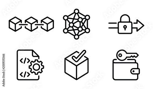 Tableau sur toile code and gear document lockbox with key network connectivity machine learning mo