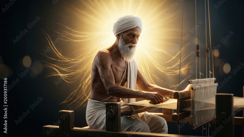 Fototapeta premium Sant Kabir Weaver — Spiritual Craft and Divine Work