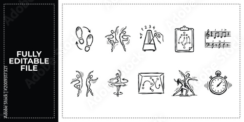 Photos Set of yoga fitness spiritual healing and mental health icons frontal isolated p