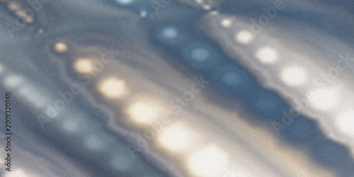 Schilderij op canvas Microscopic view of fungal hyphae and spores under magnification illustration