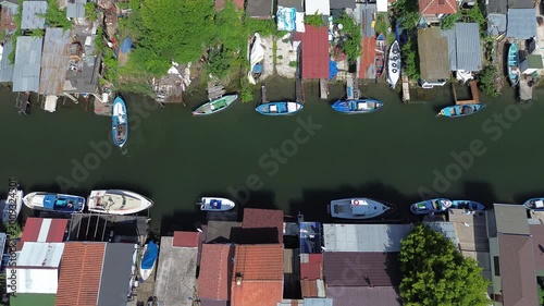 Fishing Village in Bulgaria shot from a drone in Aerial View
