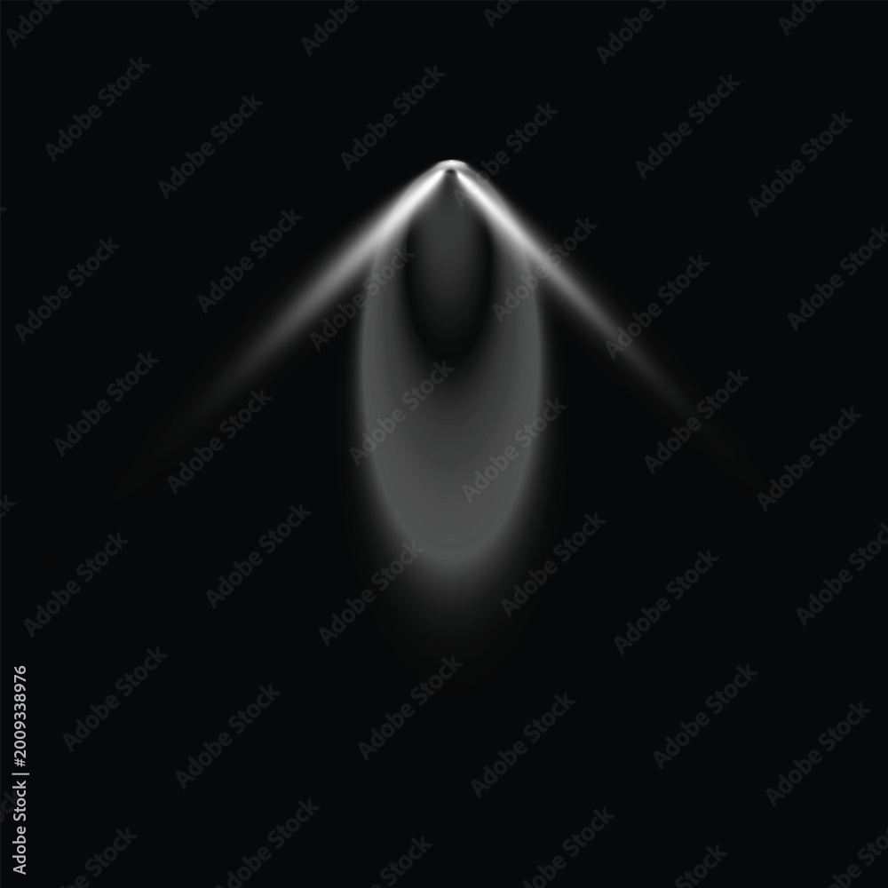 Fototapeta premium Dramatic spotlight intense light effect on black background for stage and visuals
