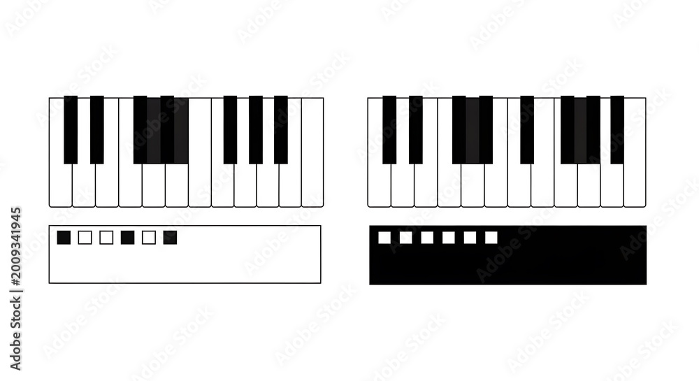 Fototapeta premium Black and white of barcodes and qr code on white background