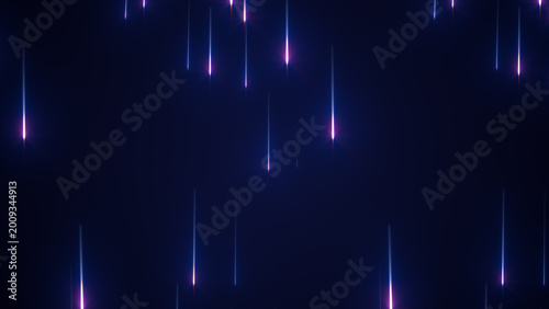 Εκτύπωση καμβά Minimal futuristic background with isolated blue and violet glowing light streak